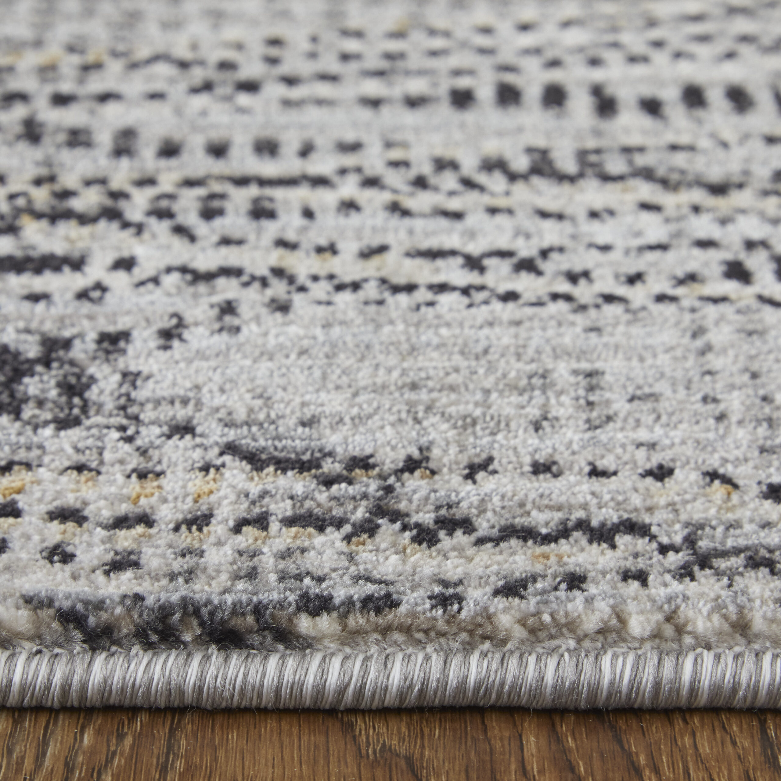 Feizy Sonora Modern Abstract 39NXF Gray/Ivory/Tan Area Rug - Image 5