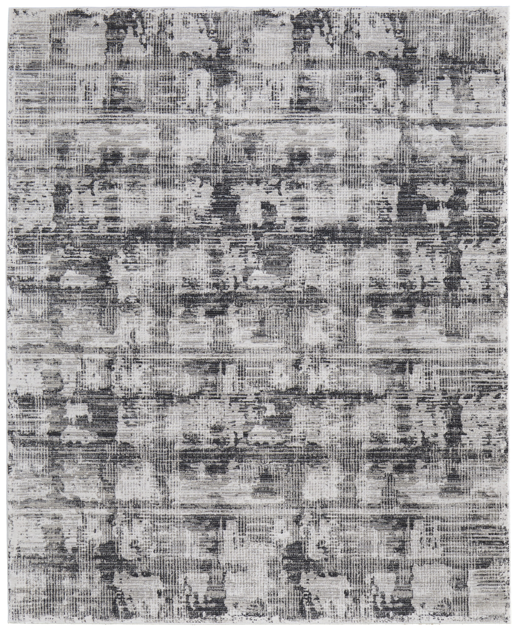 Feizy Sonora Modern Abstract 39NYF Gray/Ivory Area Rug