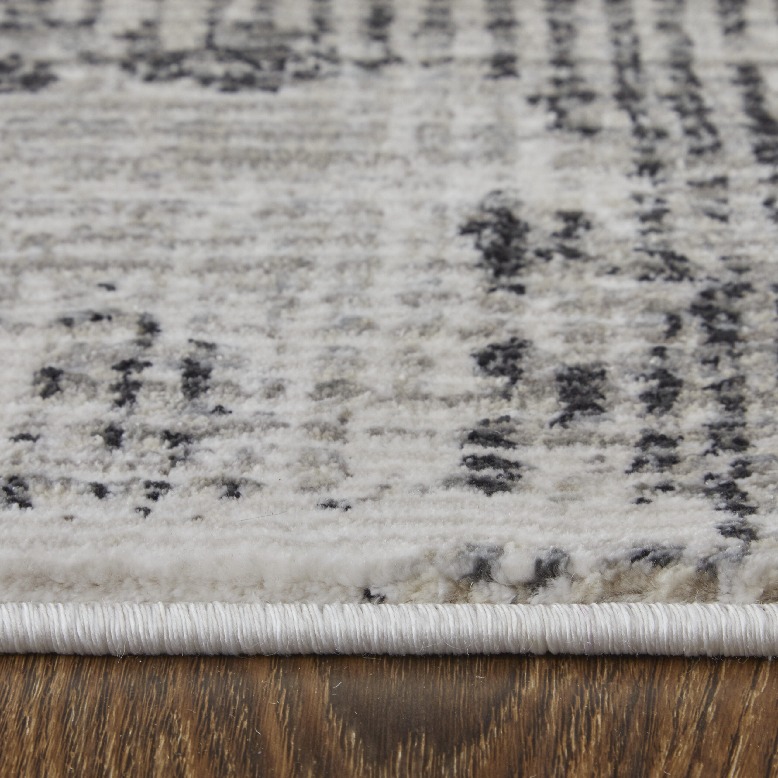 Feizy Sonora Modern Abstract 39NYF Gray/Ivory Area Rug - Image 5