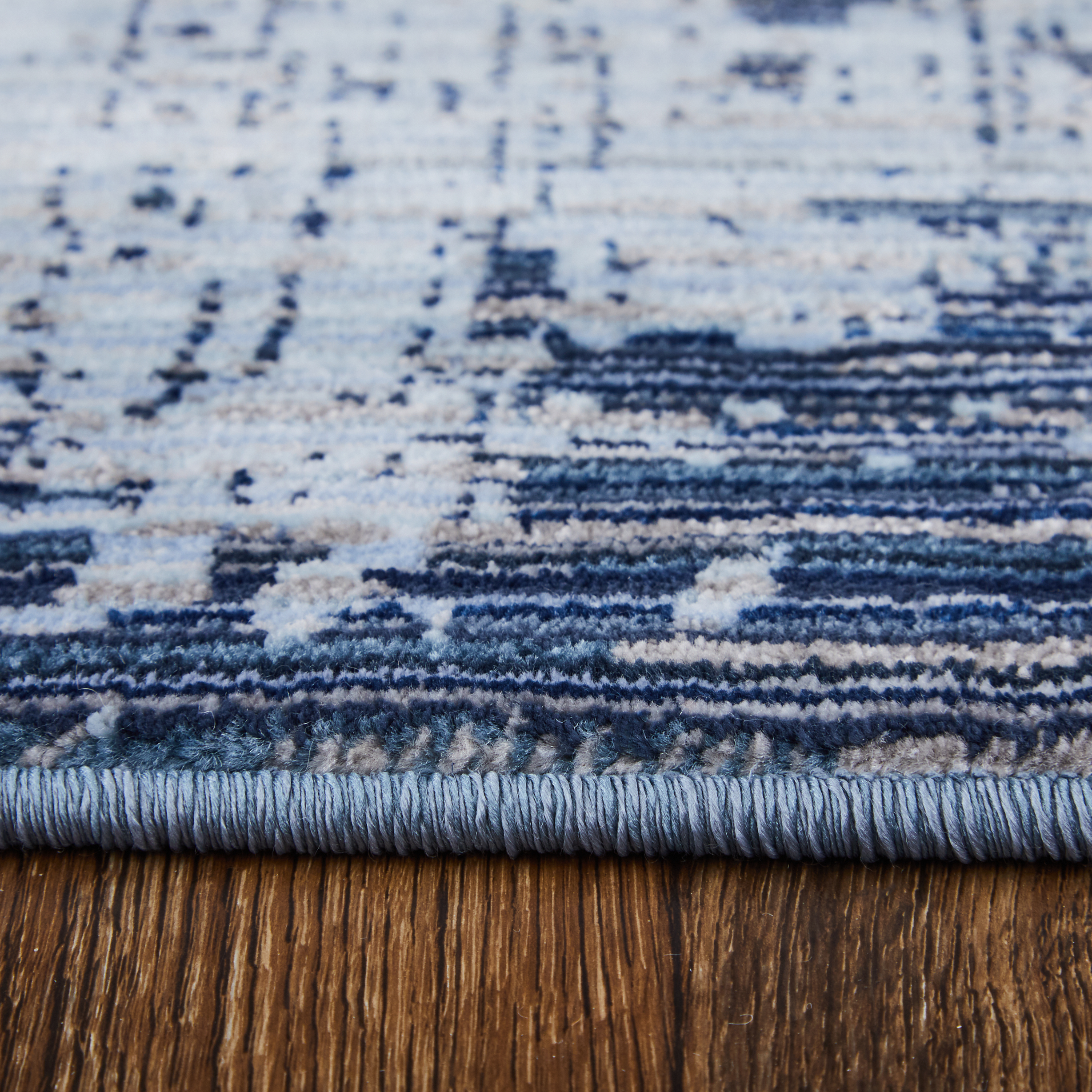 Feizy Sonora Modern Abstract 39PLF Blue/Black Area Rug - Image 5