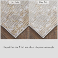 Alternative view of Feizy Sonora Modern Abstract 39PLF Gray/Ivory/Brown Area Rug