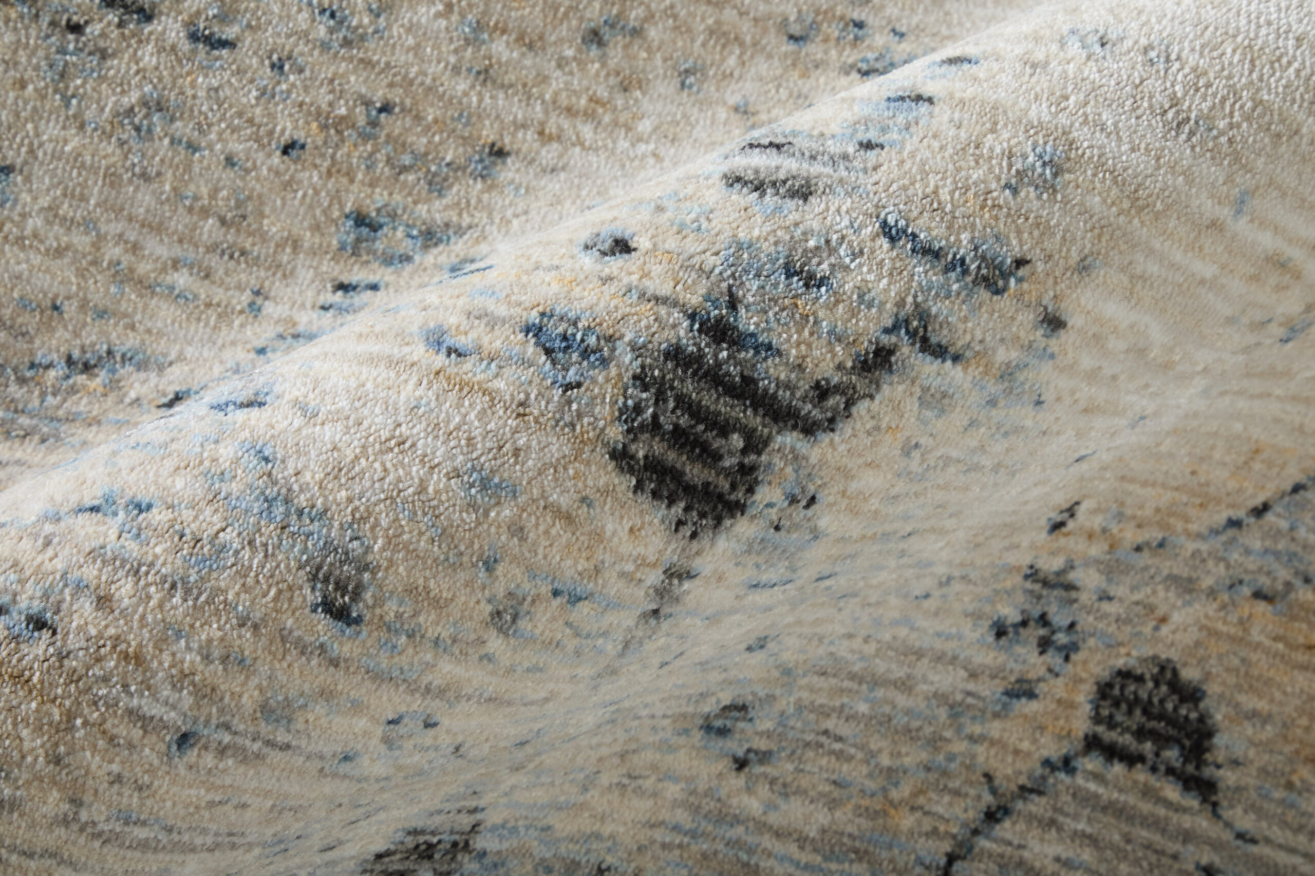 Feizy Sonora Modern Abstract 39U9F Blue/Ivory/Tan Area Rug - Image 4
