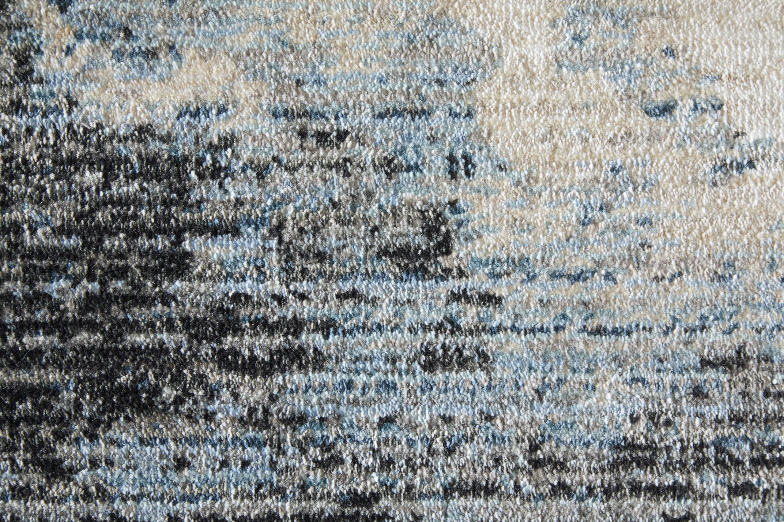 Feizy Sonora Modern Abstract 39U9F Blue/Ivory/Tan Area Rug - Image 5
