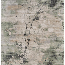 Feizy Sonora Modern Abstract 39U9F Green/Ivory/Tan Area Rug