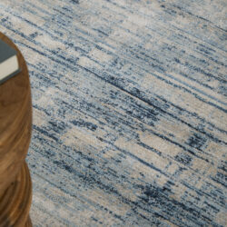 Alternative view of Feizy Sonora Modern Abstract 39UAF Blue/Ivory/Gray Area Rug