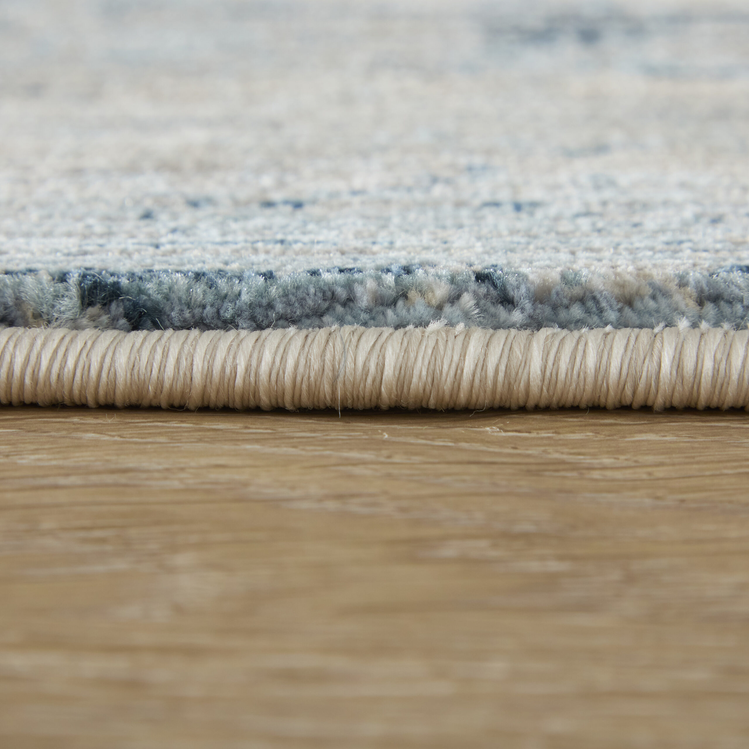 Feizy Sonora Modern Abstract 39UAF Blue/Ivory/Gray Area Rug - Image 6