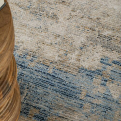 Alternative view of Feizy Sonora Modern Abstract 39UBF Taupe/Ivory/Blue Area Rug