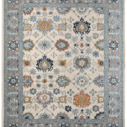 Feizy Springfield Traditional Floral & Botanical 8A46F Blue/Gray/Ivory Area Rug