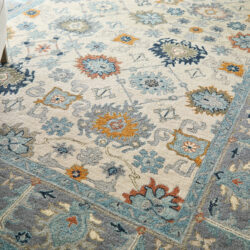 Alternative view of Feizy Springfield Traditional Floral & Botanical 8A46F Blue/Gray/Ivory Area Rug
