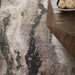 Alternative view of Feizy Vancouver Modern Abstract 39FGF Ivory/Brown/Taupe Area Rug