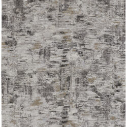 Feizy Vancouver Modern Abstract 39FHF Ivory/Gray/Brown Area Rug