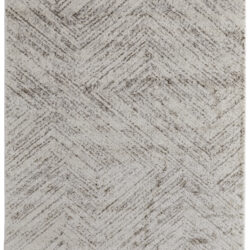 Feizy Vancouver Modern Geometric 39NPF Ivory/Tan/Brown Area Rug