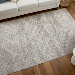 Alternative view of Feizy Vancouver Modern Geometric 39NPF Ivory/Tan/Brown Area Rug