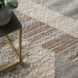 Alternative view of Feizy Vancouver Modern Geometric 39NRF Tan/Brown/Ivory Area Rug