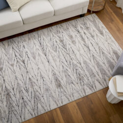 Alternative view of Feizy Vancouver Modern Geometric 39NTF Ivory/Tan/Brown Area Rug