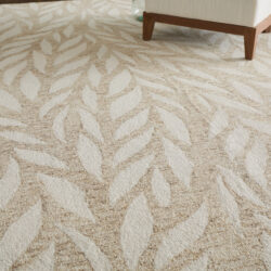 Alternative view of Feizy Wallace Modern Floral & Botanical 8A37F Tan/Ivory Area Rug
