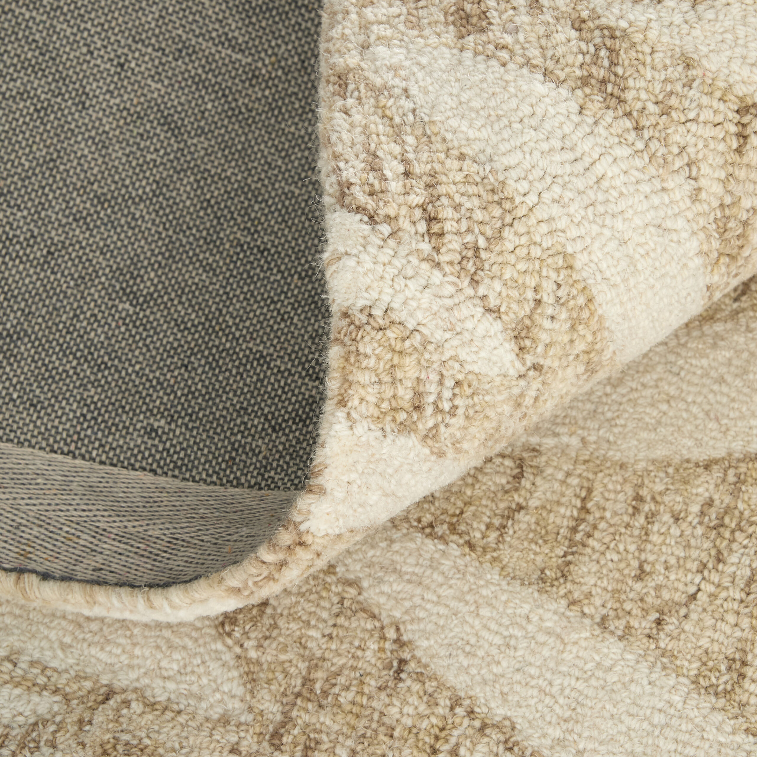 Feizy Wallace Modern Floral & Botanical 8A37F Tan/Ivory Area Rug - Image 9