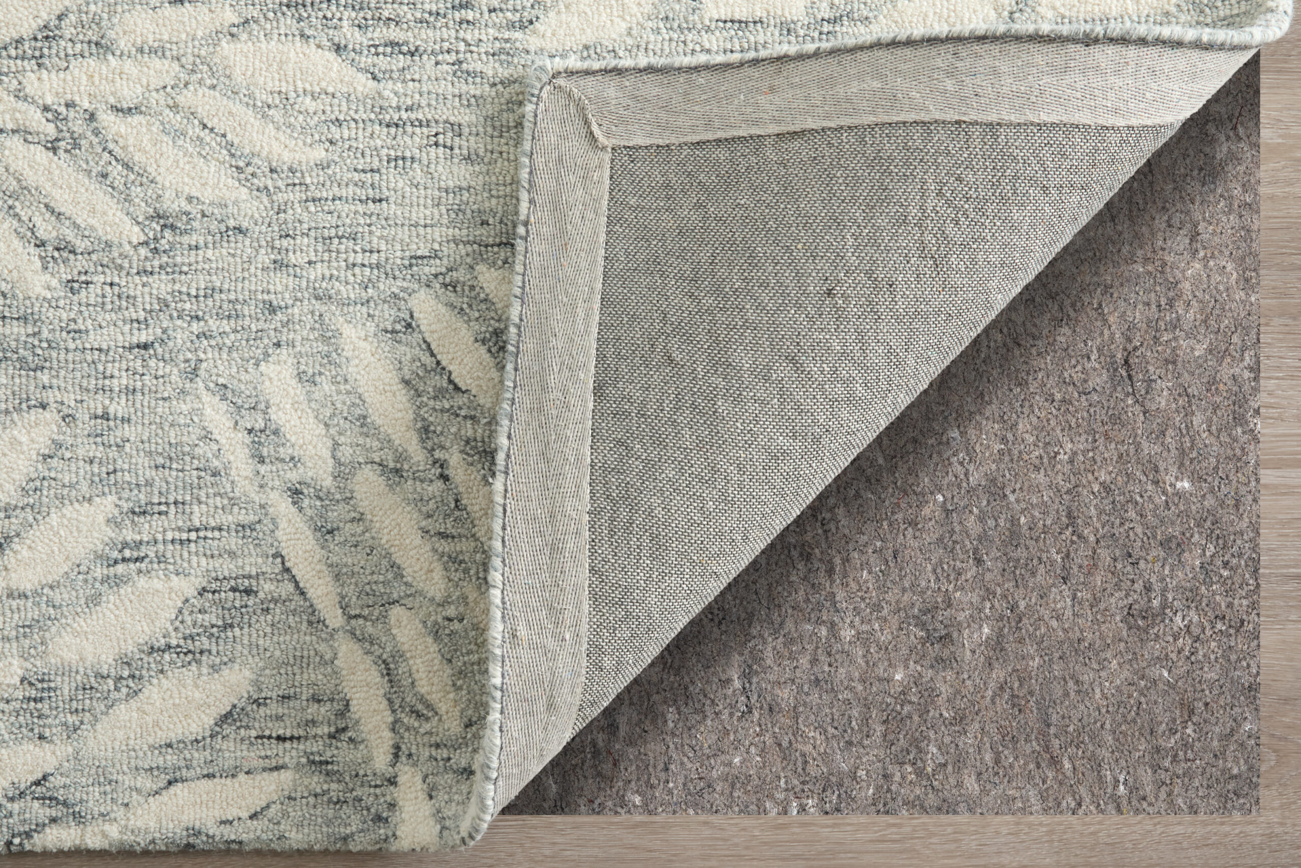 Feizy Wallace Modern Floral & Botanical 8A38F Gray/Ivory Area Rug - Image 8