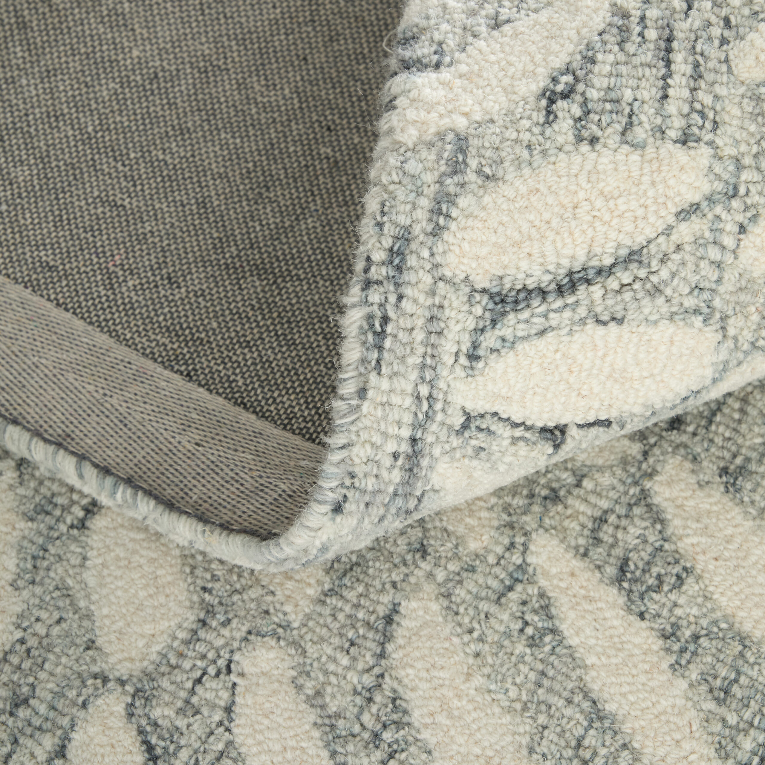 Feizy Wallace Modern Floral & Botanical 8A38F Gray/Ivory Area Rug - Image 9