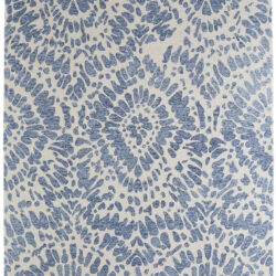 Feizy Wallace Modern Abstract 8A39F Blue/Ivory Area Rug