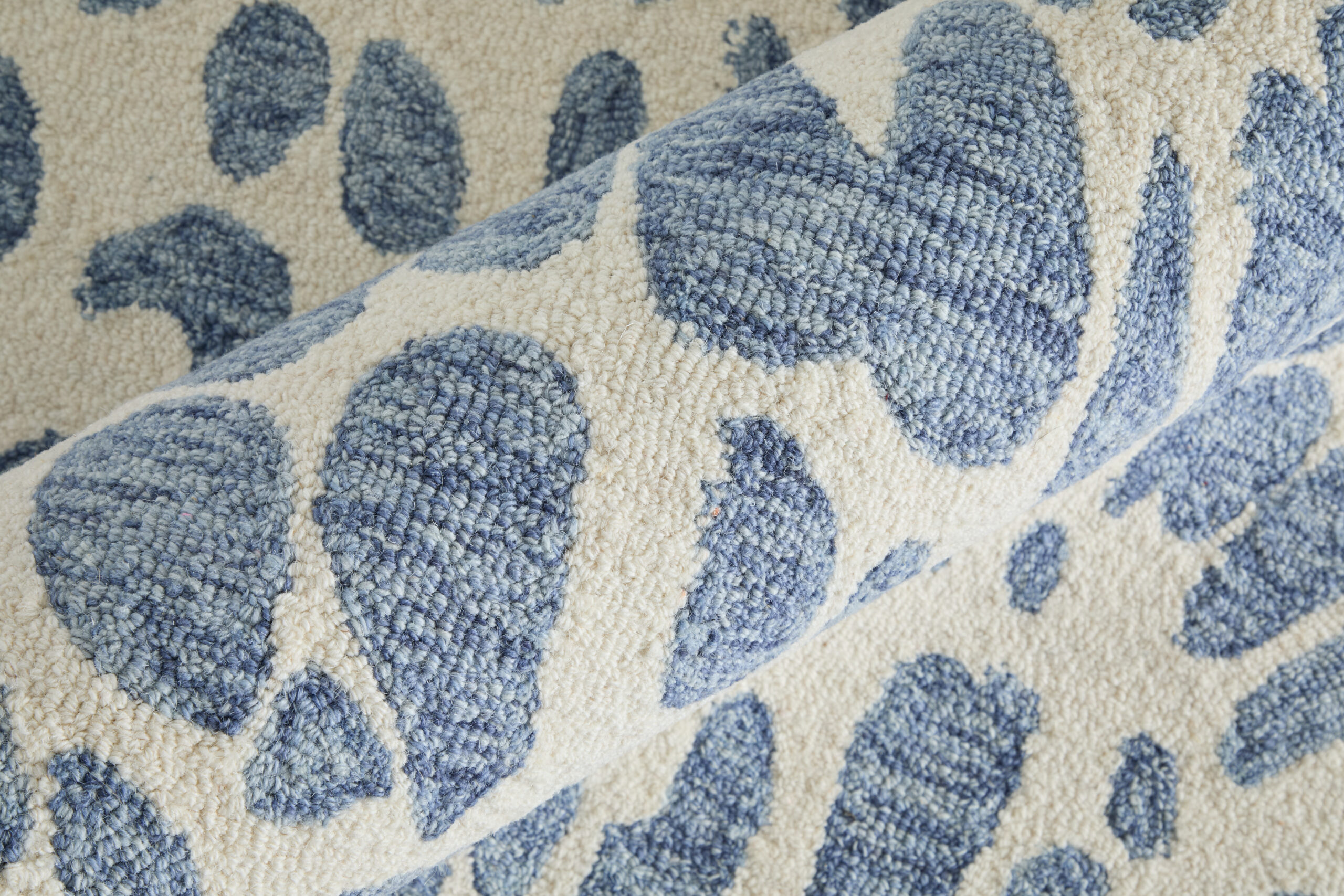Feizy Wallace Modern Abstract 8A39F Blue/Ivory Area Rug - Image 4
