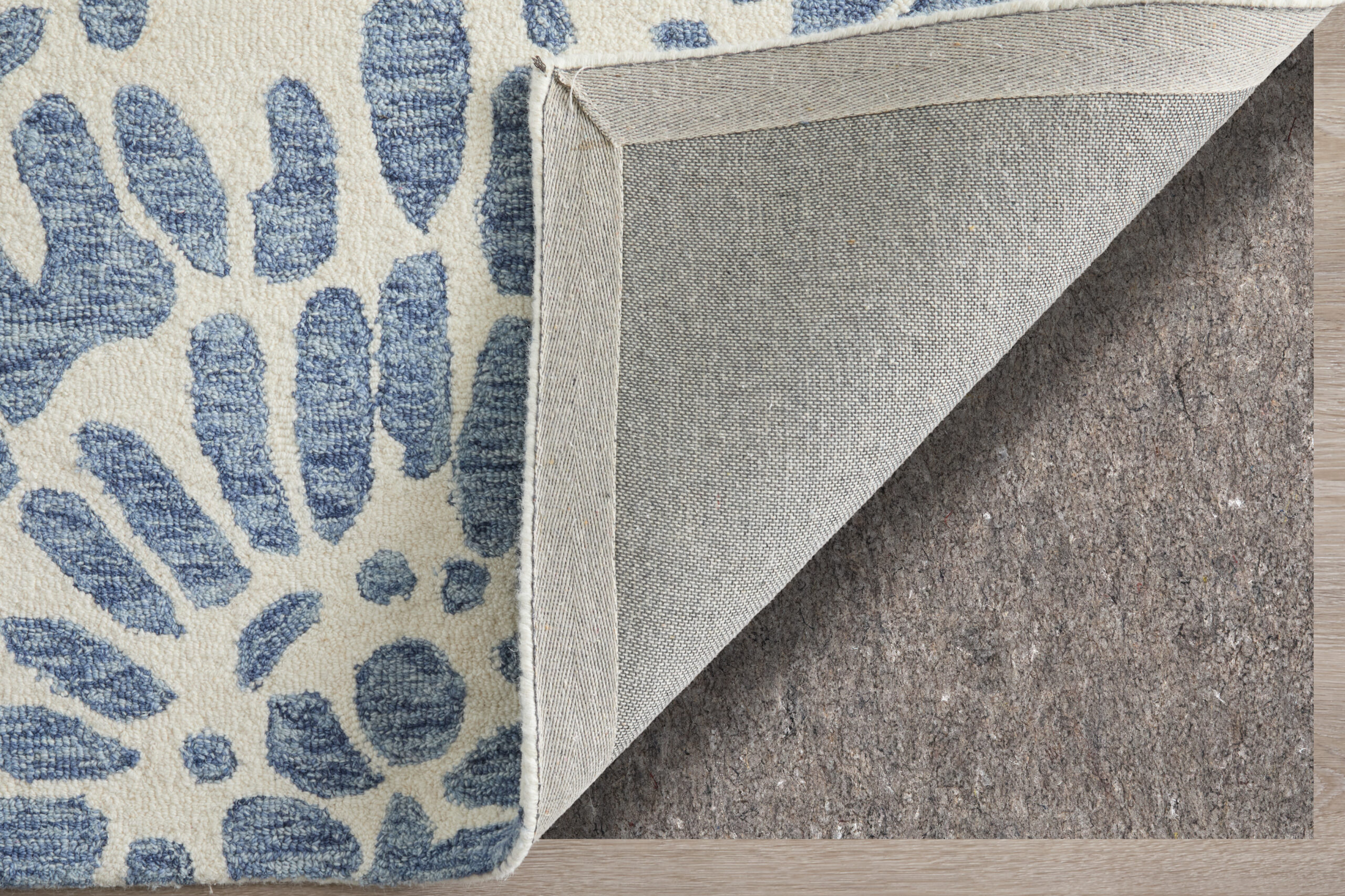 Feizy Wallace Modern Abstract 8A39F Blue/Ivory Area Rug - Image 8