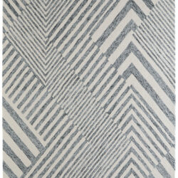 Feizy Wallace Modern Geometric 8A42F Gray/Ivory Area Rug