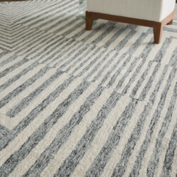 Alternative view of Feizy Wallace Modern Geometric 8A42F Gray/Ivory Area Rug