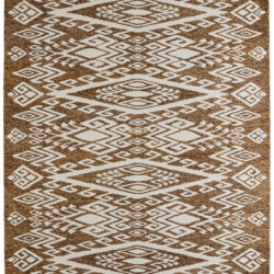 Feizy Wallace Transitional Medallion 8A43F Brown/White Area Rug