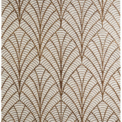 Feizy Wallace Modern Ikat 8A44F White/Brown Area Rug