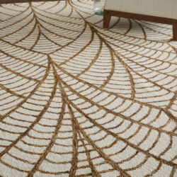Alternative view of Feizy Wallace Modern Ikat 8A44F White/Brown Area Rug