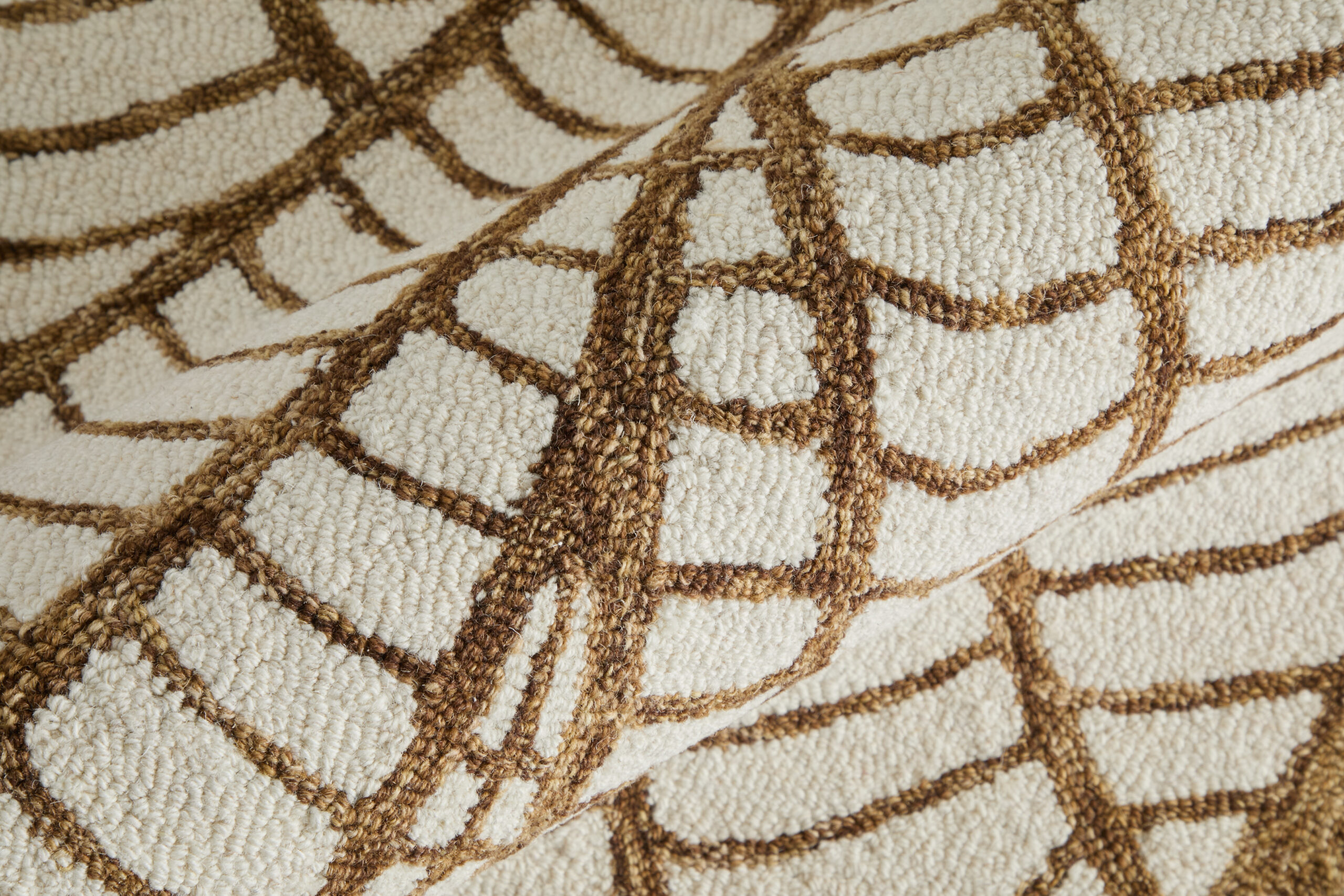 Feizy Wallace Modern Ikat 8A44F White/Brown Area Rug - Image 4