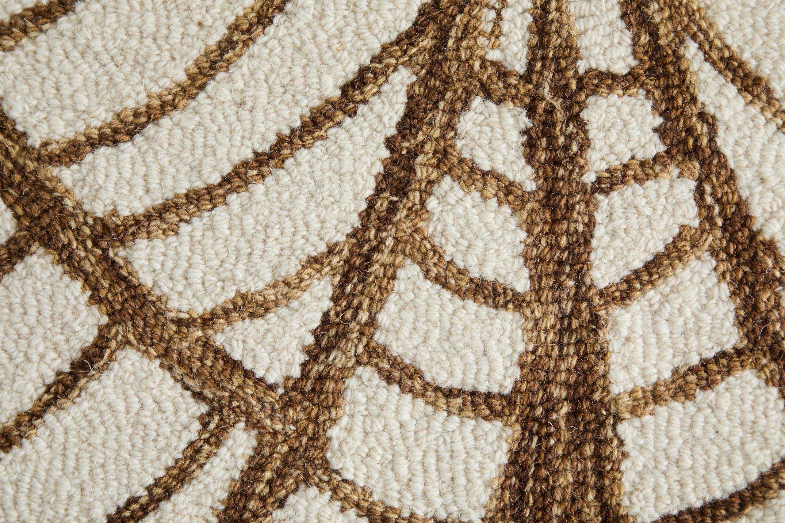 Feizy Wallace Modern Ikat 8A44F White/Brown Area Rug - Image 5
