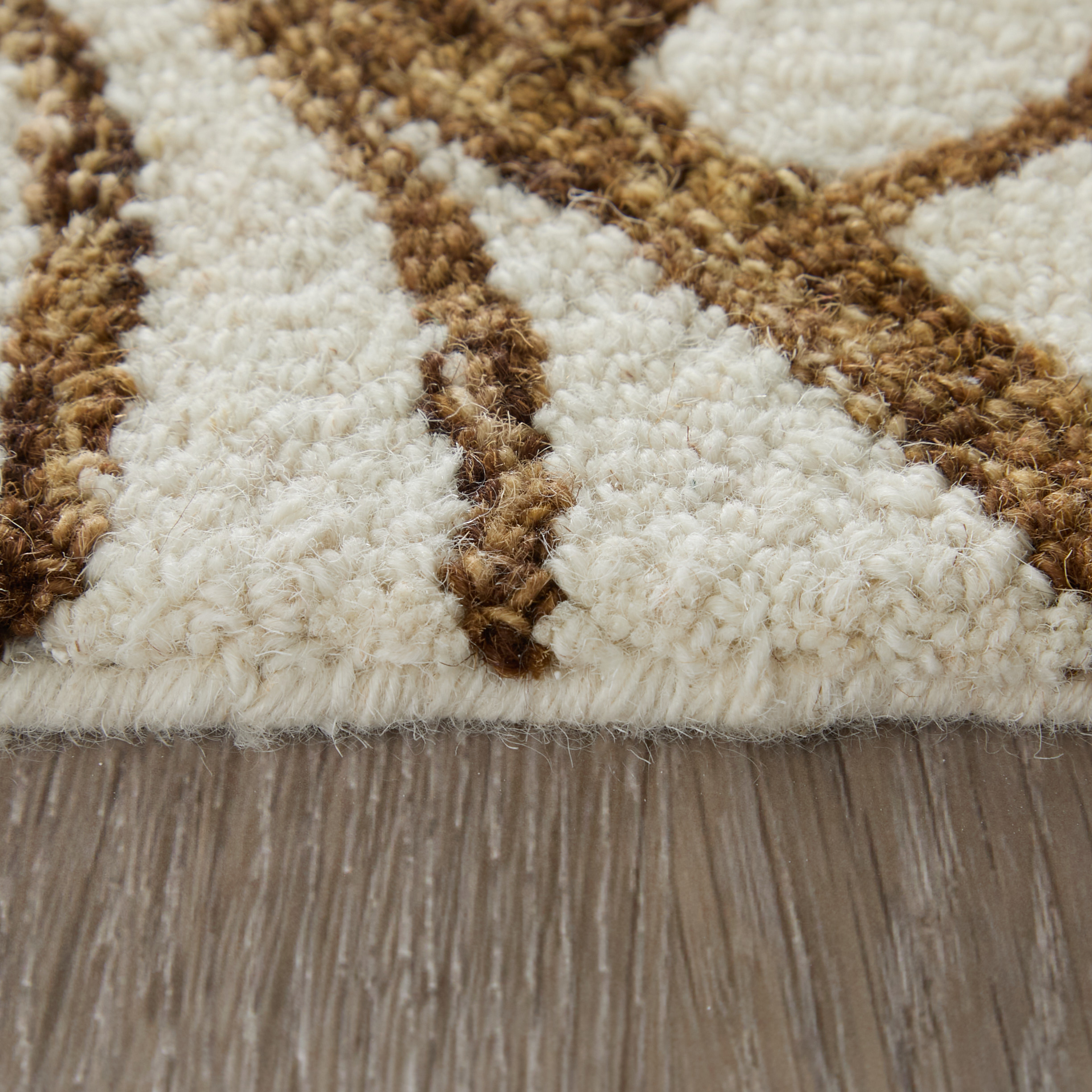 Feizy Wallace Modern Ikat 8A44F White/Brown Area Rug - Image 6
