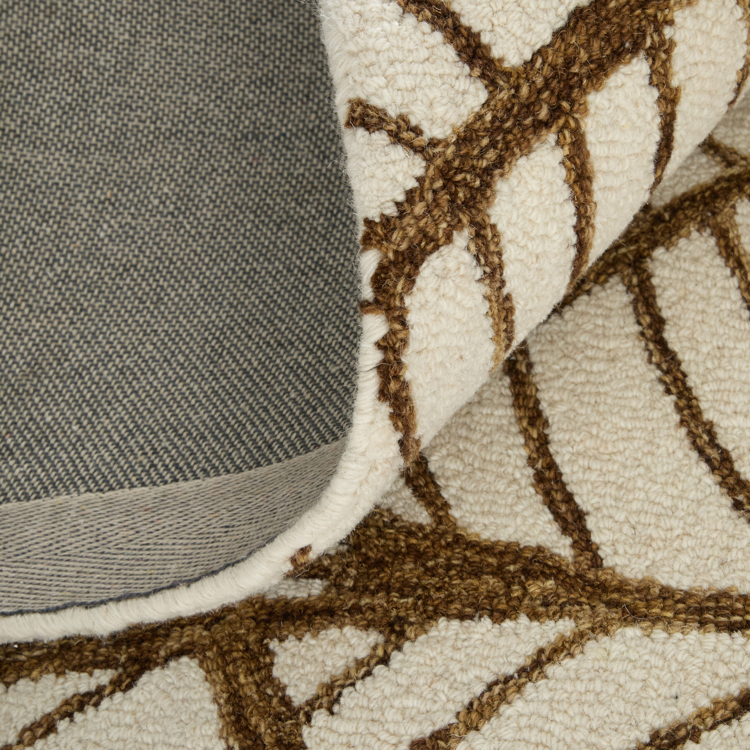Feizy Wallace Modern Ikat 8A44F White/Brown Area Rug - Image 9