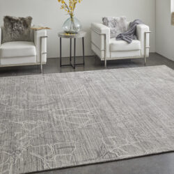 Alternative view of Feizy Whitton Modern Abstract 8890F Gray/Tan/Ivory Area Rug