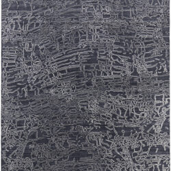 Feizy Whitton Modern Abstract 8891F Black/Gray/Ivory Area Rug