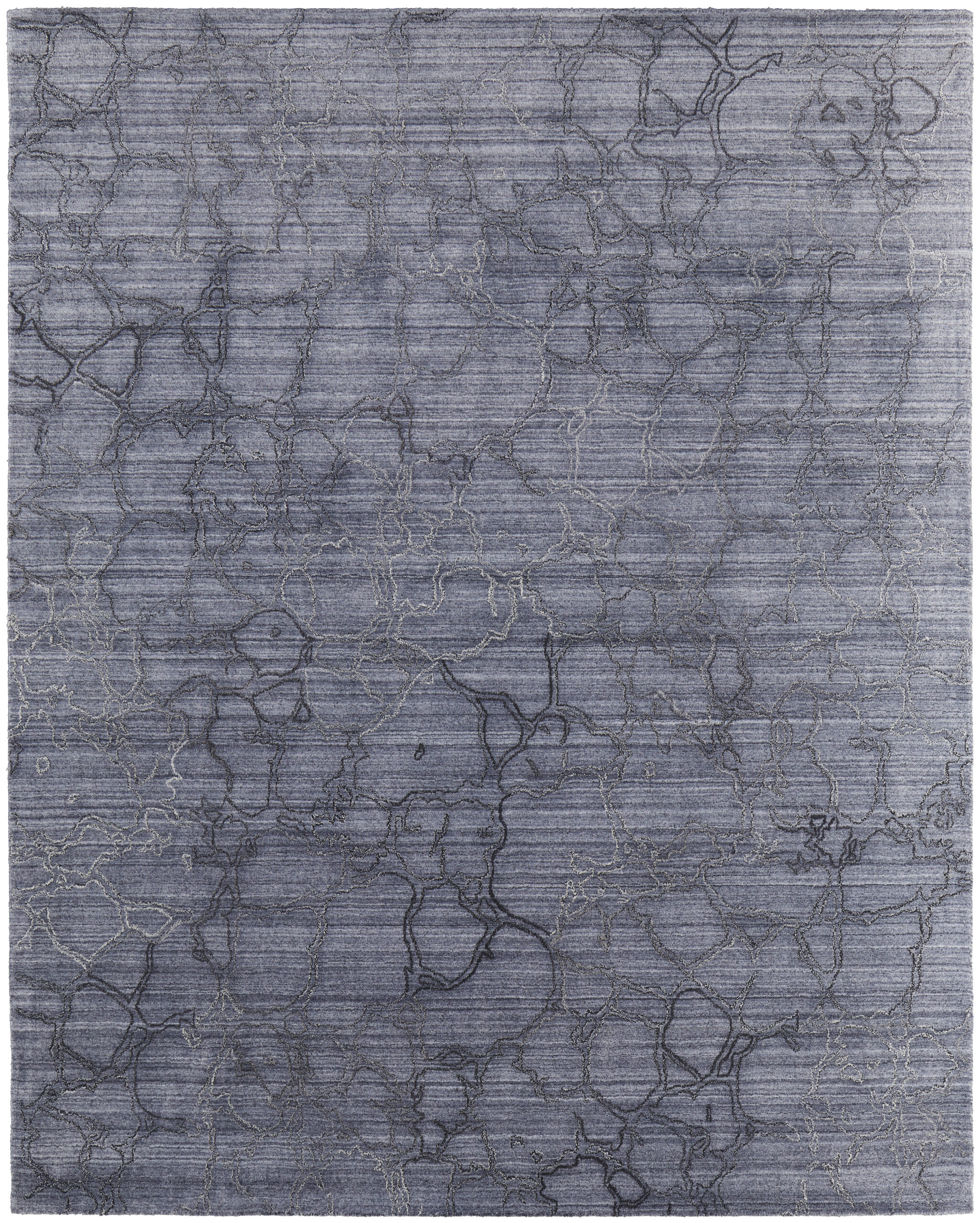Feizy Whitton Modern Abstract 8892F Gray/Blue Area Rug