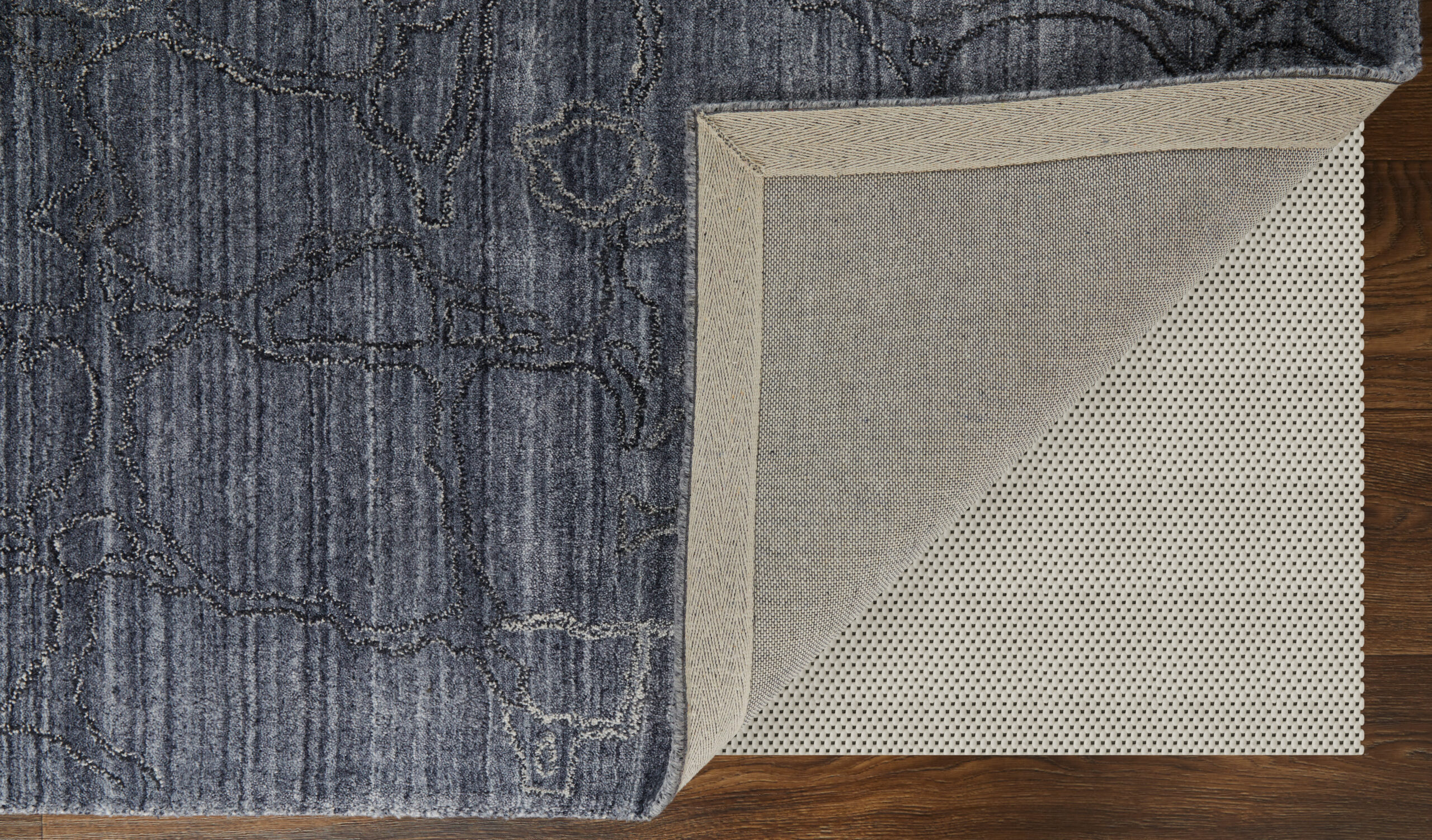 Feizy Whitton Modern Abstract 8892F Gray/Blue Area Rug - Image 7
