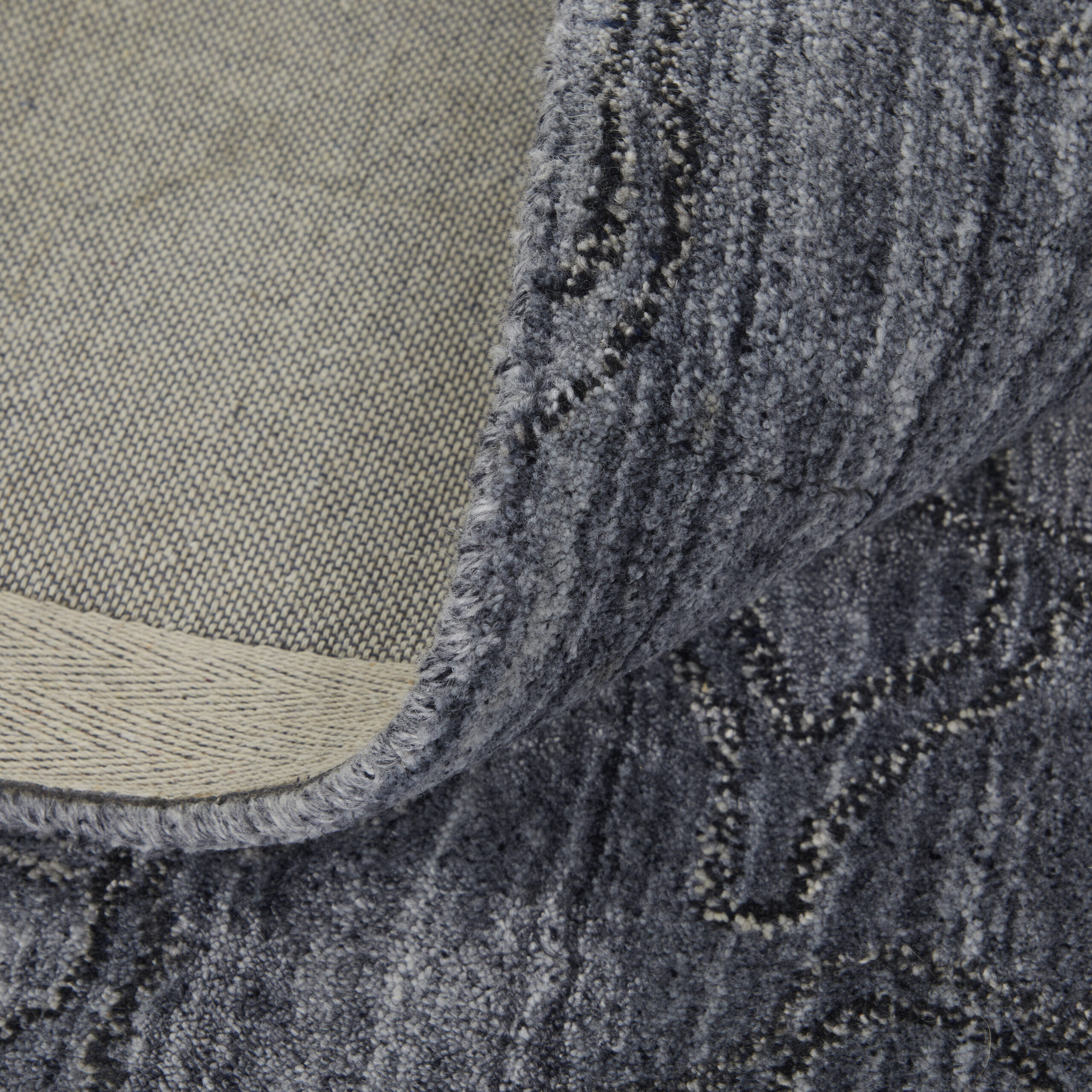 Feizy Whitton Modern Abstract 8892F Gray/Blue Area Rug - Image 8