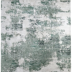 Feizy Zarah Modern Abstract 8917F Green/White Area Rug