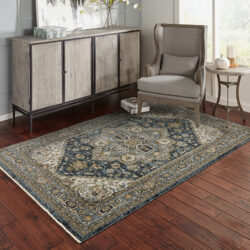 Alternative view of Oriental Weavers ABERDEEN 1144q Blue Area Rug