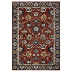 Oriental Weavers ELIANA eli12 Red Area Rug