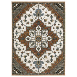 Oriental Weavers KEIRA kei03 Rust Area Rug
