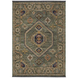 Oriental Weavers LEGACY lgy12 Green Area Rug