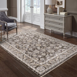 Alternative view of Oriental Weavers MAHARAJA 070n1 Charcoal Area Rug