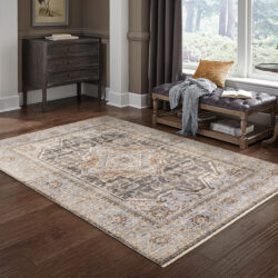 Alternative view of Oriental Weavers MAHARAJA 1803x Charcoal Area Rug