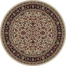 Concord Jewel Kashan Ivory/black Border
