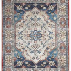 Concord Eden Eden Ocean Ivory/navy 2 X 3 Ft.