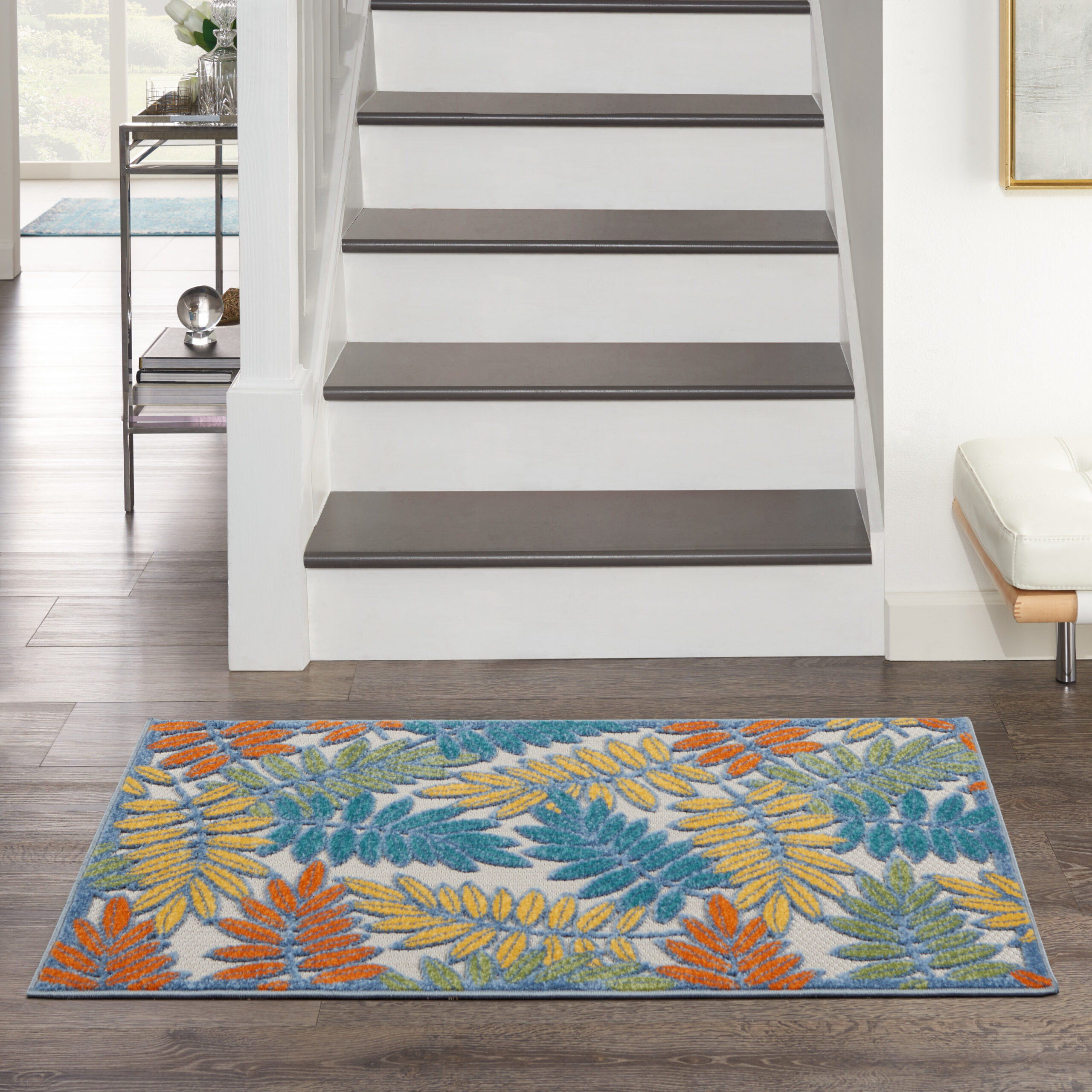 Nourison Aloha ALH18 Ivory Multicolor Area Rug - Image 5